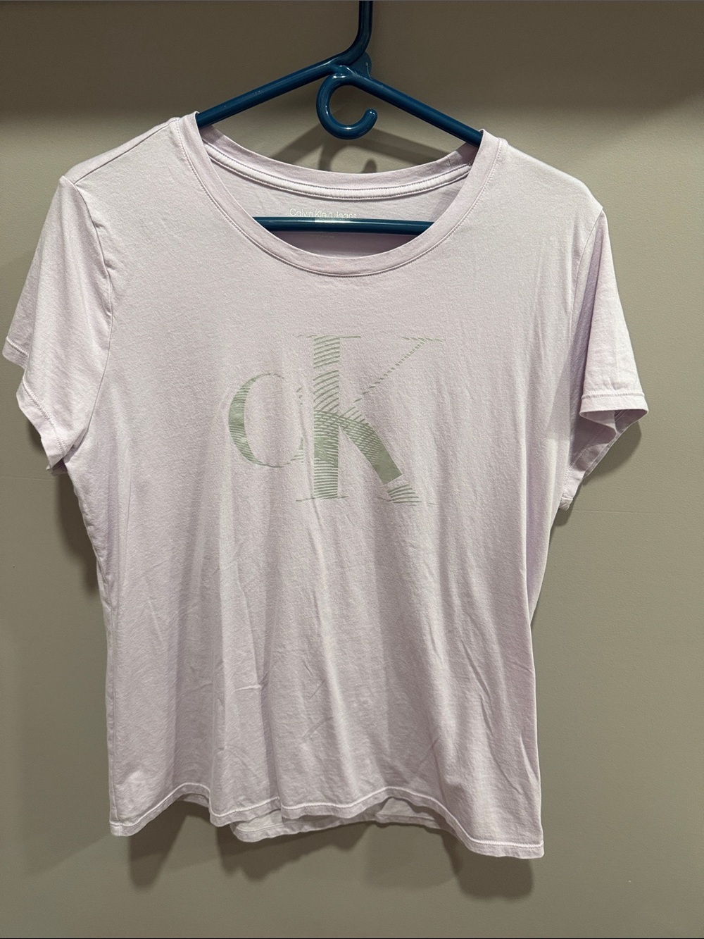Calvin Klein Pale Lavender CK Logo Tee XXL